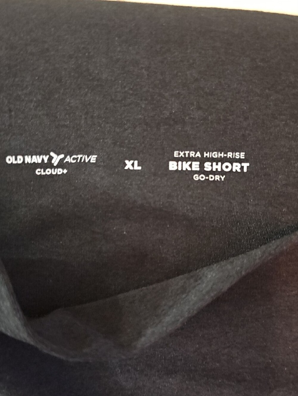 New, Old Navy Black High-Waist Cloud Soft Active Bike Shorts, 5" Inseam, Sz XL - Picture 2 of 6